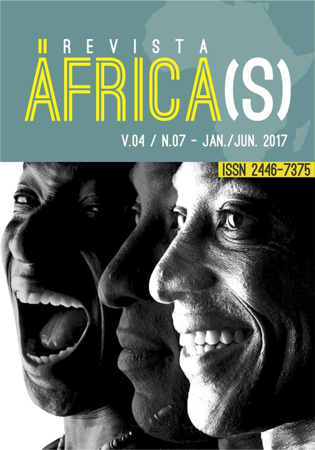 Capa da revista África(s), dossiê em homenagem a Mahomed Bamba